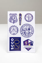 Load image into Gallery viewer, SCCO 120th ANNIV. STICKER SHEET
